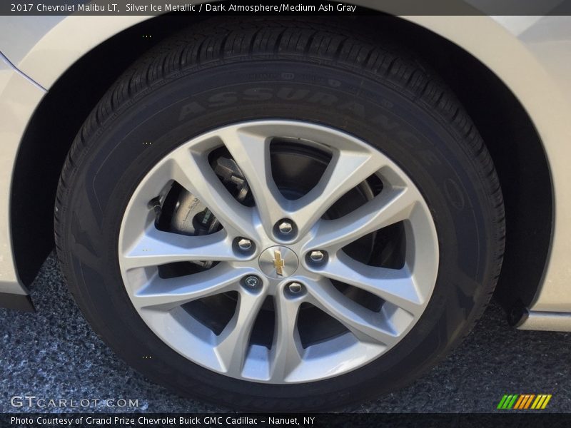 Silver Ice Metallic / Dark Atmosphere/Medium Ash Gray 2017 Chevrolet Malibu LT