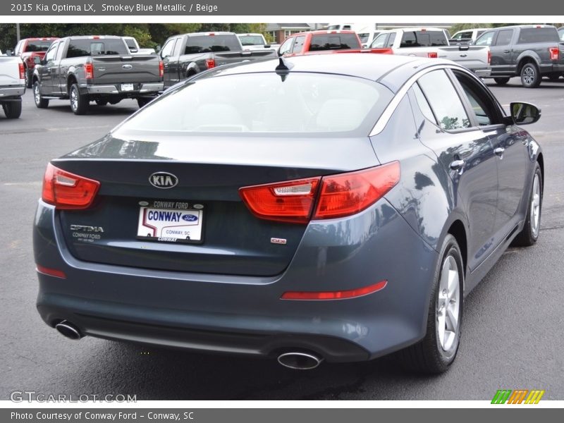 Smokey Blue Metallic / Beige 2015 Kia Optima LX