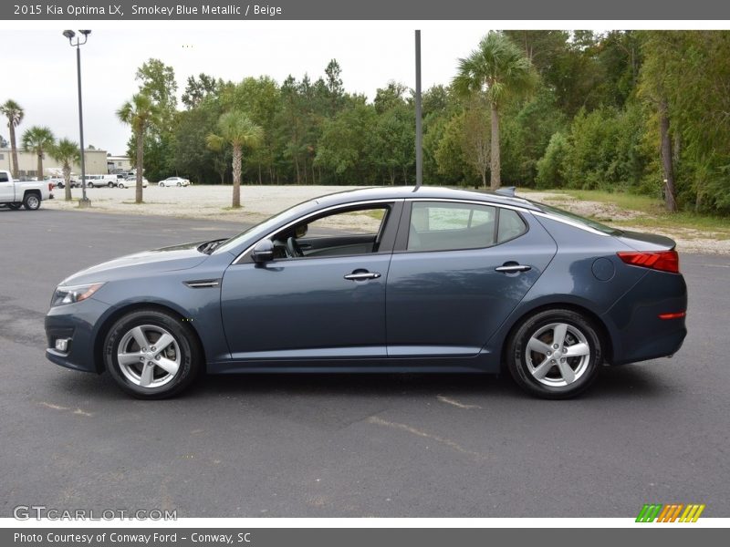 Smokey Blue Metallic / Beige 2015 Kia Optima LX