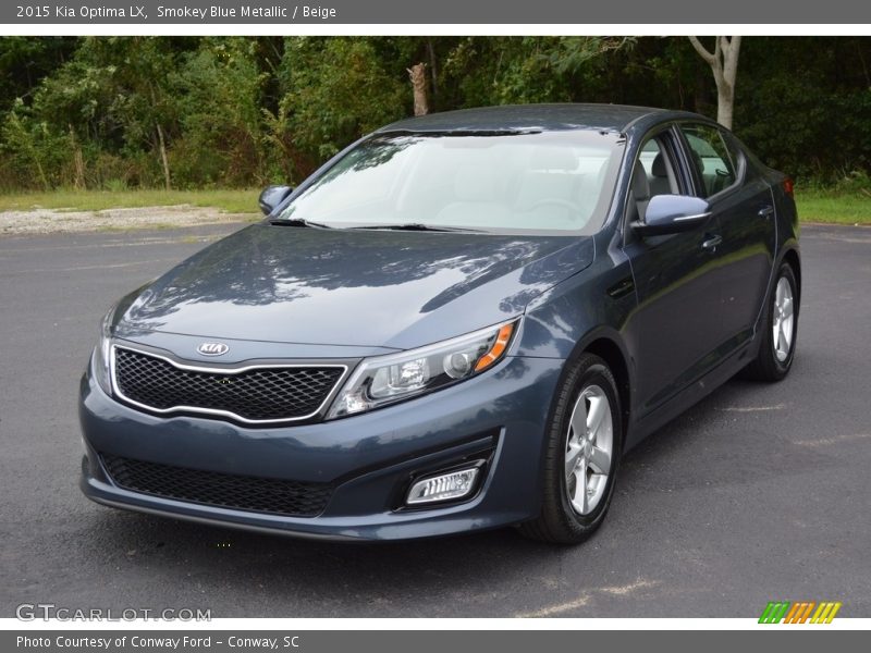 Smokey Blue Metallic / Beige 2015 Kia Optima LX