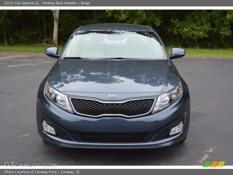 Smokey Blue Metallic / Beige 2015 Kia Optima LX