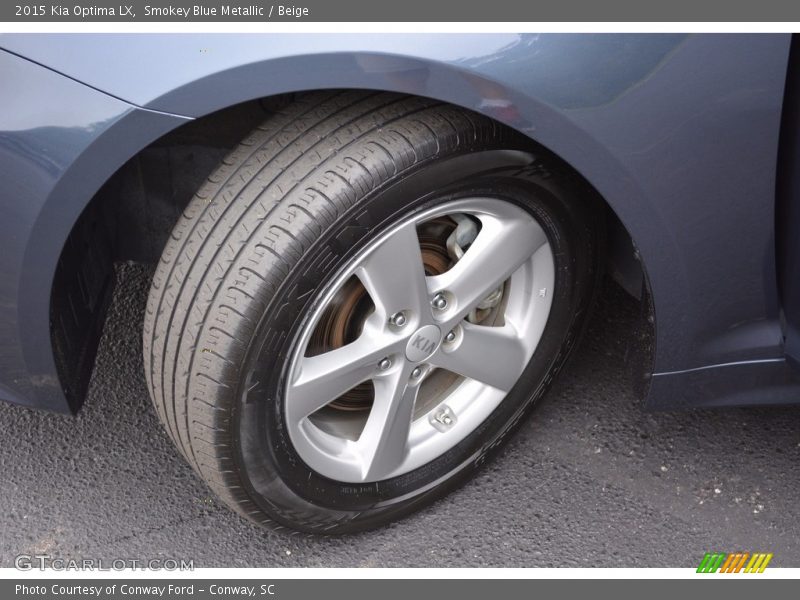 Smokey Blue Metallic / Beige 2015 Kia Optima LX