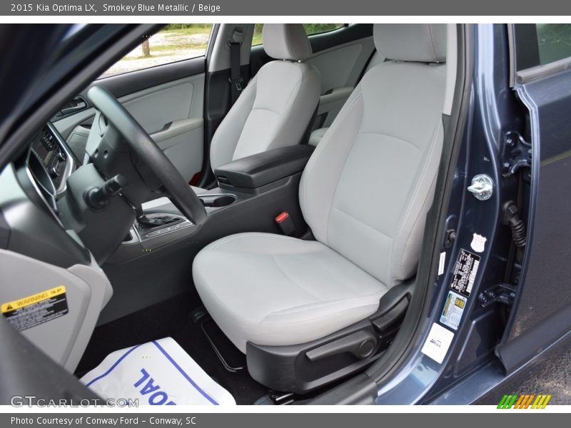 Smokey Blue Metallic / Beige 2015 Kia Optima LX