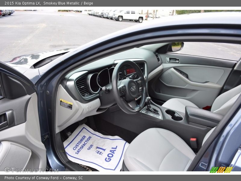 Smokey Blue Metallic / Beige 2015 Kia Optima LX