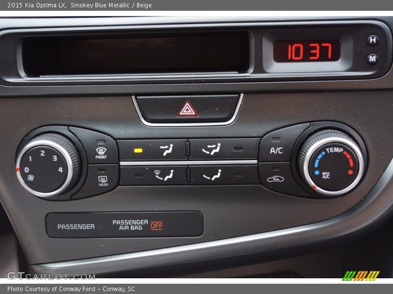 Smokey Blue Metallic / Beige 2015 Kia Optima LX