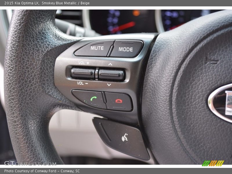 Smokey Blue Metallic / Beige 2015 Kia Optima LX
