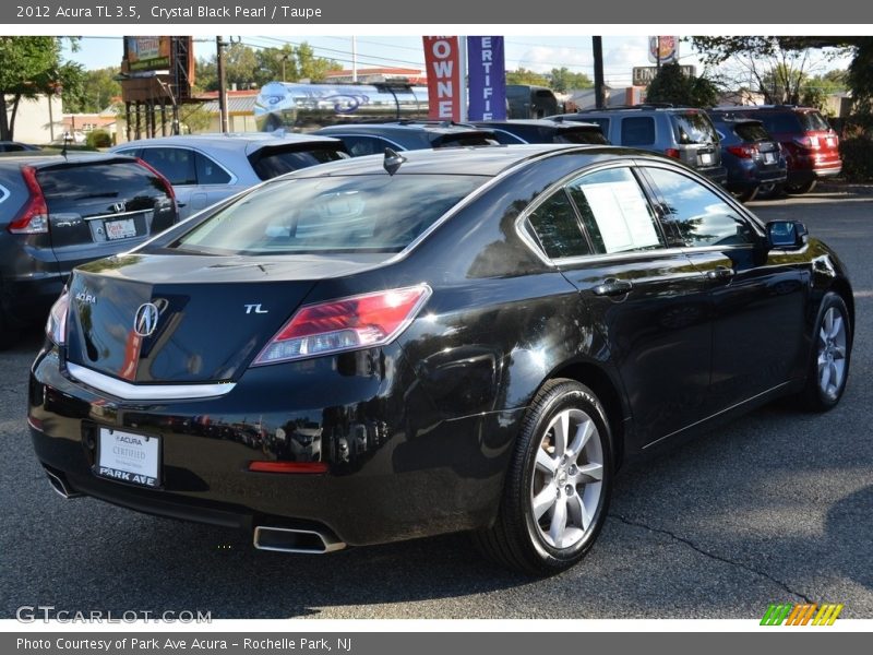 Crystal Black Pearl / Taupe 2012 Acura TL 3.5