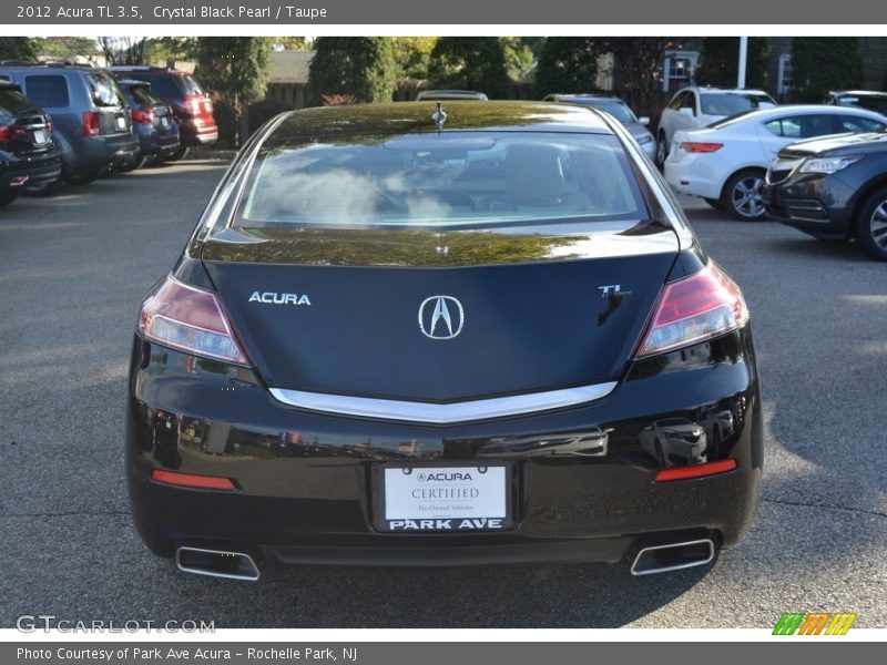 Crystal Black Pearl / Taupe 2012 Acura TL 3.5