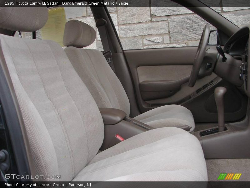 Dark Emerald Green Metallic / Beige 1995 Toyota Camry LE Sedan