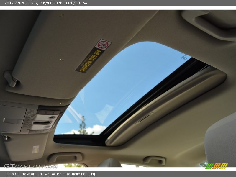 Crystal Black Pearl / Taupe 2012 Acura TL 3.5