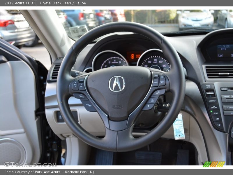 Crystal Black Pearl / Taupe 2012 Acura TL 3.5