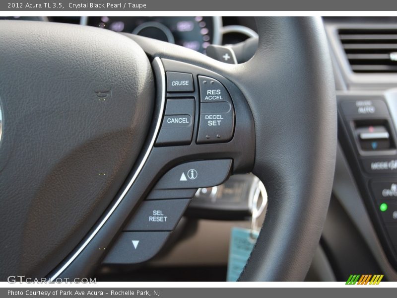 Crystal Black Pearl / Taupe 2012 Acura TL 3.5