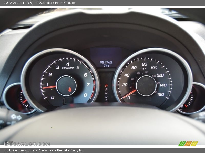 Crystal Black Pearl / Taupe 2012 Acura TL 3.5