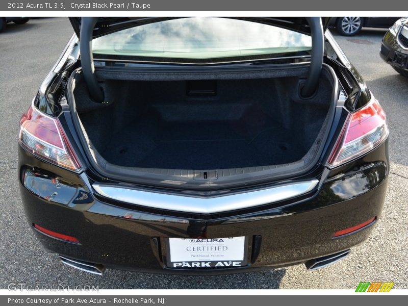 Crystal Black Pearl / Taupe 2012 Acura TL 3.5
