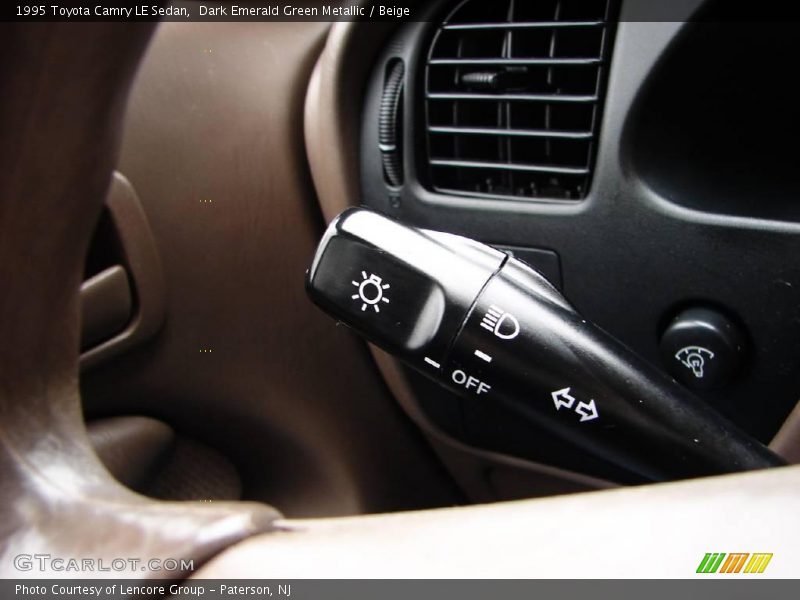 Dark Emerald Green Metallic / Beige 1995 Toyota Camry LE Sedan