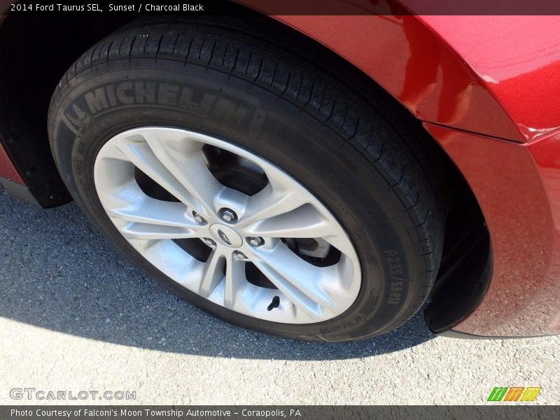 Sunset / Charcoal Black 2014 Ford Taurus SEL