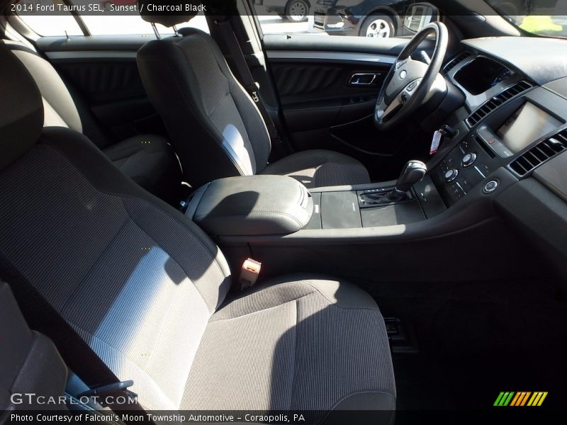 Sunset / Charcoal Black 2014 Ford Taurus SEL
