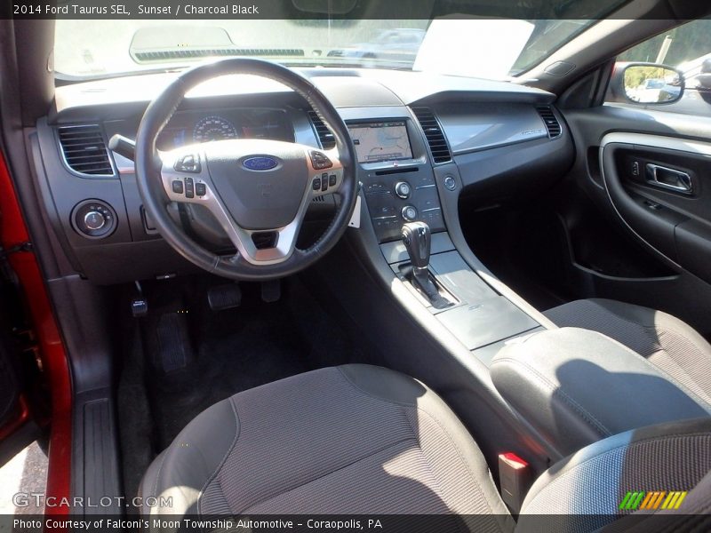 Sunset / Charcoal Black 2014 Ford Taurus SEL