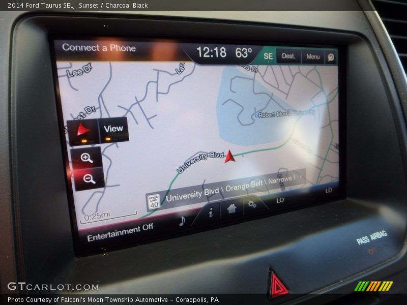 Sunset / Charcoal Black 2014 Ford Taurus SEL