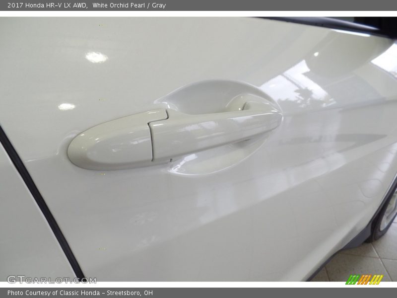 White Orchid Pearl / Gray 2017 Honda HR-V LX AWD