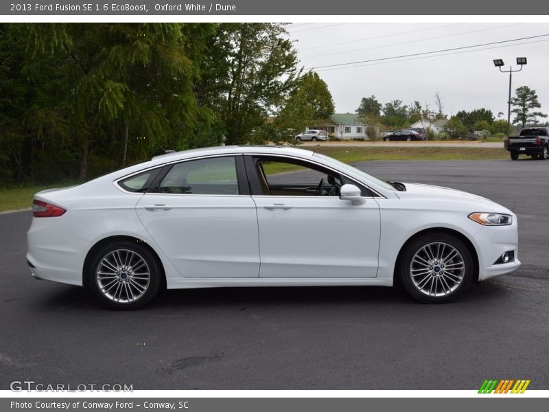 Oxford White / Dune 2013 Ford Fusion SE 1.6 EcoBoost