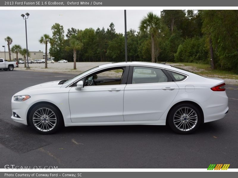 Oxford White / Dune 2013 Ford Fusion SE 1.6 EcoBoost