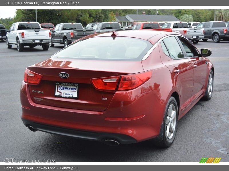 Remington Red / Beige 2014 Kia Optima LX