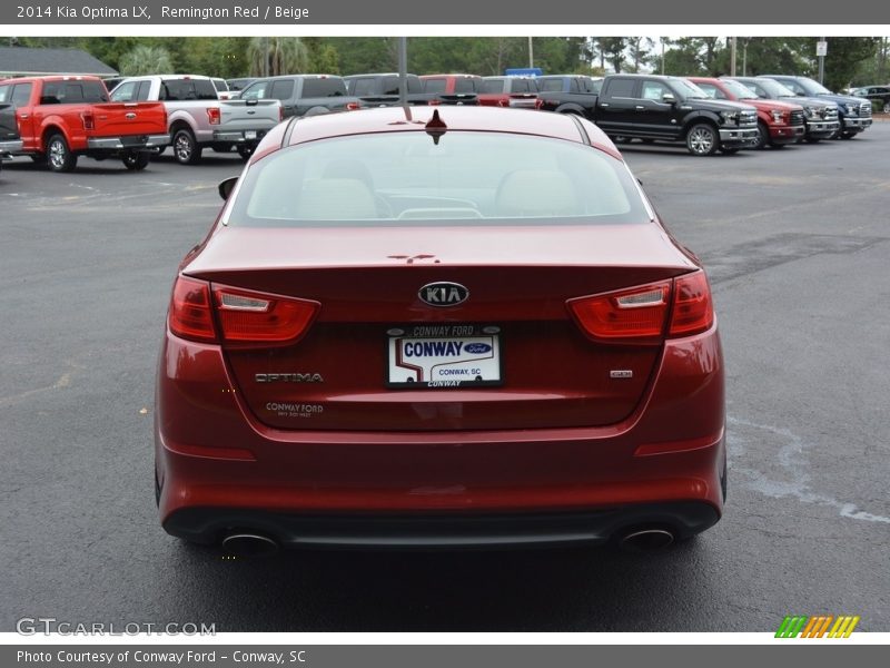 Remington Red / Beige 2014 Kia Optima LX