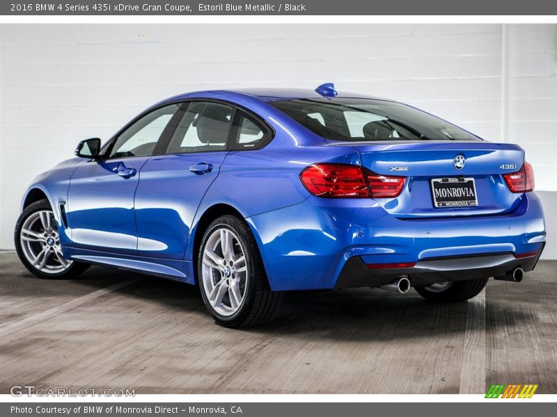 Estoril Blue Metallic / Black 2016 BMW 4 Series 435i xDrive Gran Coupe