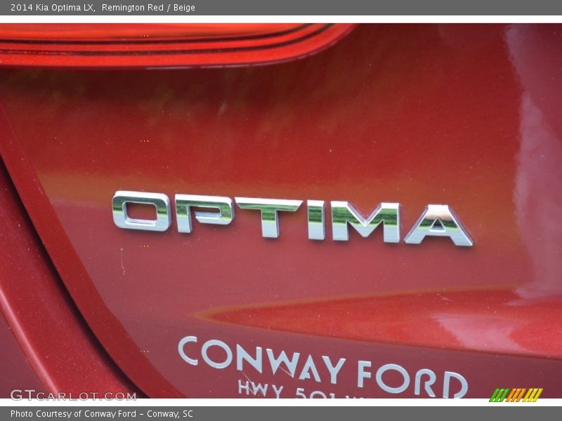 Remington Red / Beige 2014 Kia Optima LX