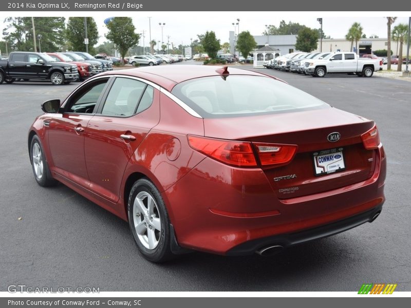 Remington Red / Beige 2014 Kia Optima LX