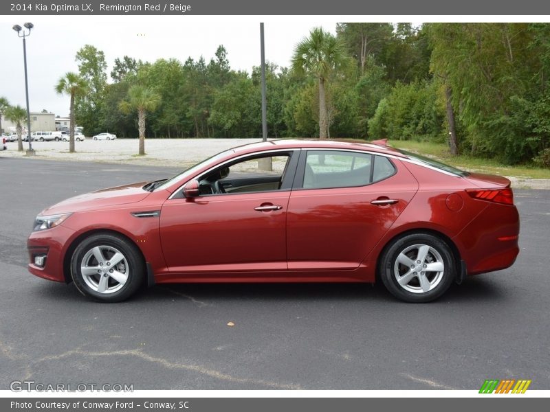 Remington Red / Beige 2014 Kia Optima LX