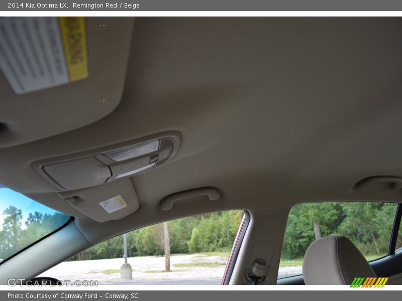 Remington Red / Beige 2014 Kia Optima LX