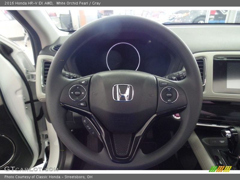 White Orchid Pearl / Gray 2016 Honda HR-V EX AWD