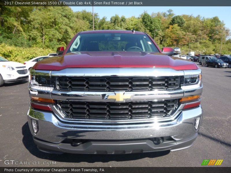 Siren Red Tintcoat / Jet Black 2017 Chevrolet Silverado 1500 LT Double Cab 4x4