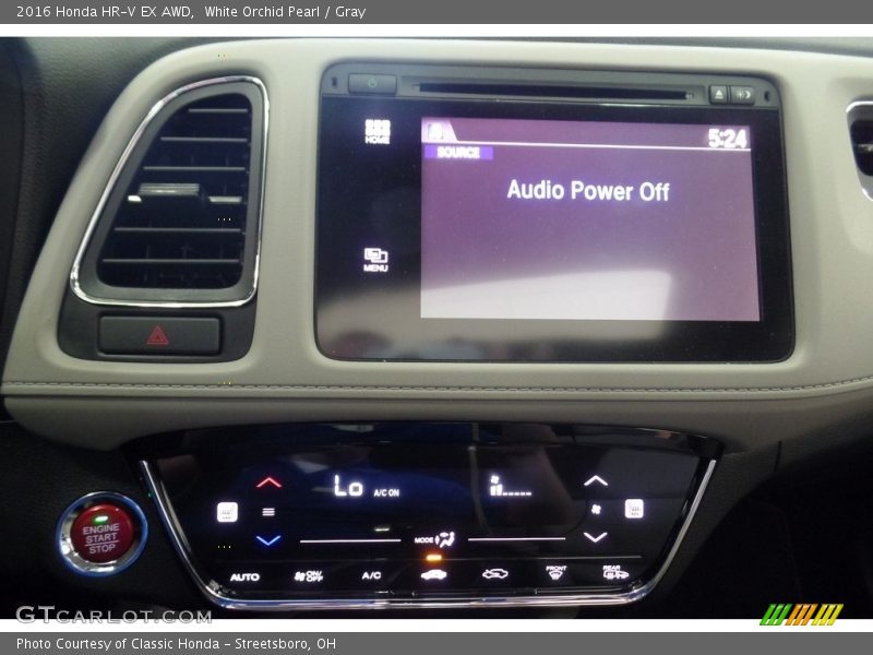 White Orchid Pearl / Gray 2016 Honda HR-V EX AWD