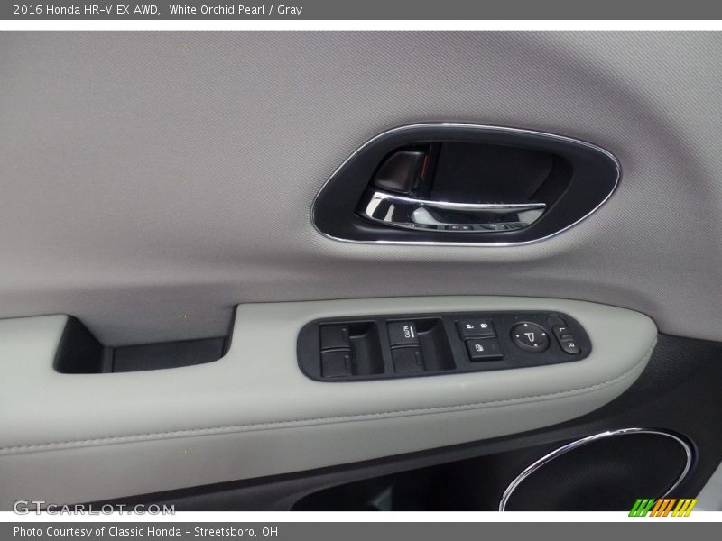 White Orchid Pearl / Gray 2016 Honda HR-V EX AWD