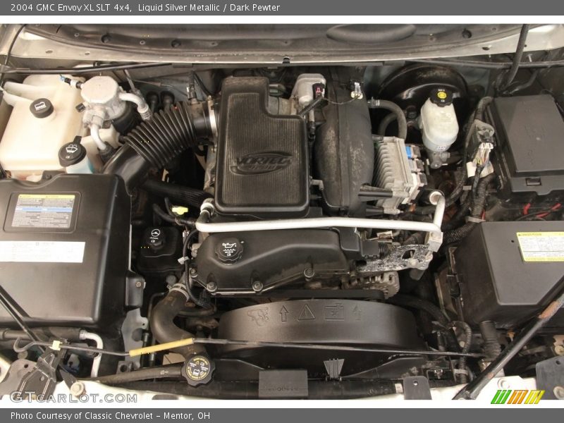 Liquid Silver Metallic / Dark Pewter 2004 GMC Envoy XL SLT 4x4