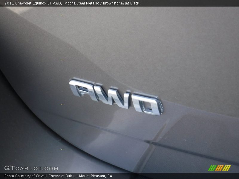 Mocha Steel Metallic / Brownstone/Jet Black 2011 Chevrolet Equinox LT AWD