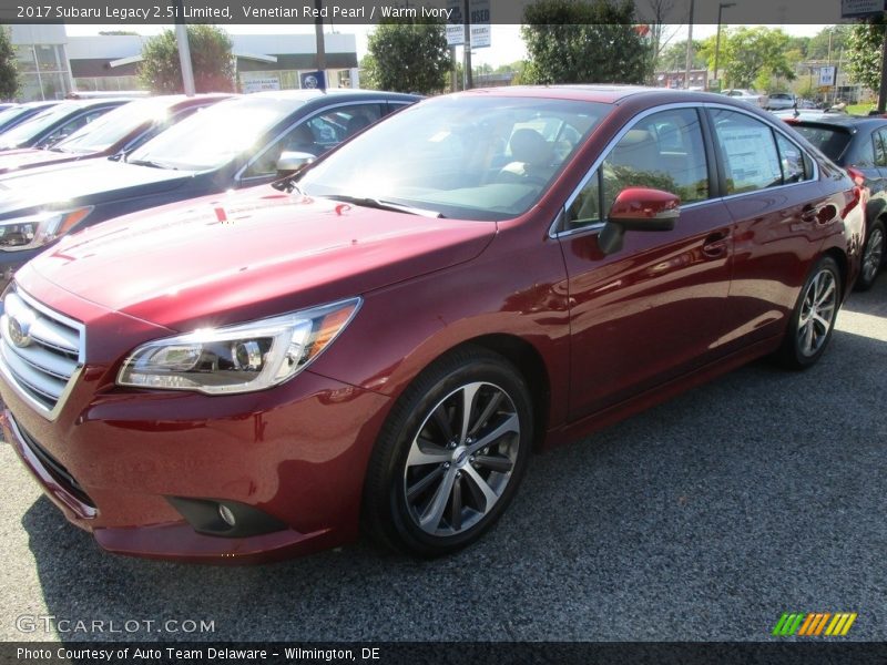 Venetian Red Pearl / Warm Ivory 2017 Subaru Legacy 2.5i Limited