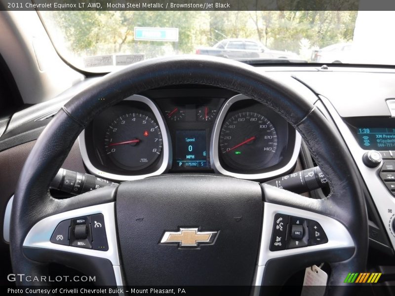 Mocha Steel Metallic / Brownstone/Jet Black 2011 Chevrolet Equinox LT AWD
