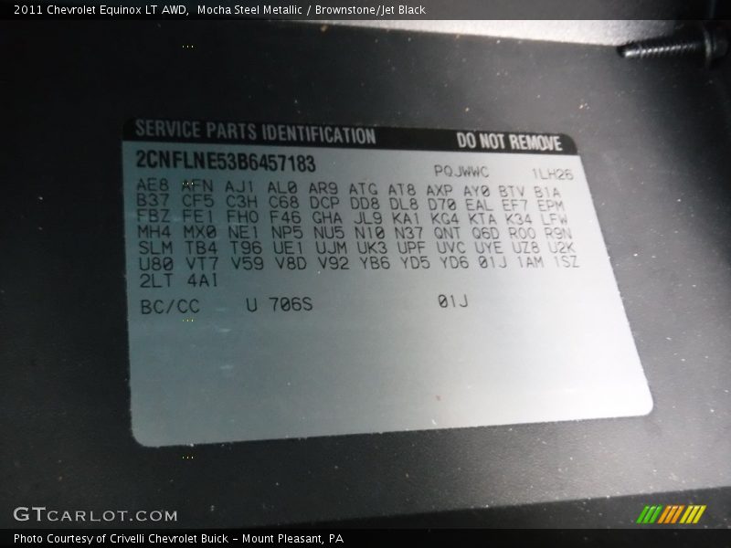 Mocha Steel Metallic / Brownstone/Jet Black 2011 Chevrolet Equinox LT AWD