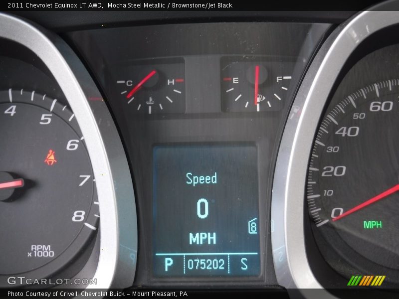 Mocha Steel Metallic / Brownstone/Jet Black 2011 Chevrolet Equinox LT AWD