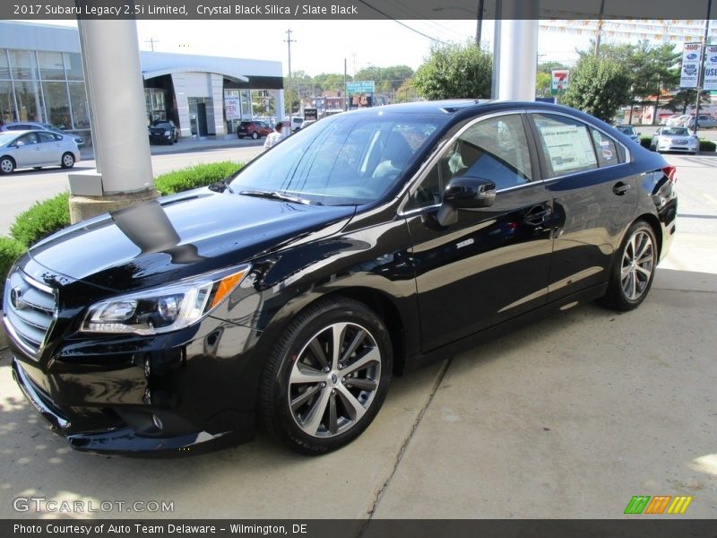 Crystal Black Silica / Slate Black 2017 Subaru Legacy 2.5i Limited