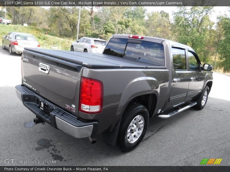 Medium Brown Metallic / Very Dark Cashmere/Light Cashmere 2007 GMC Sierra 1500 SLE Crew Cab 4x4