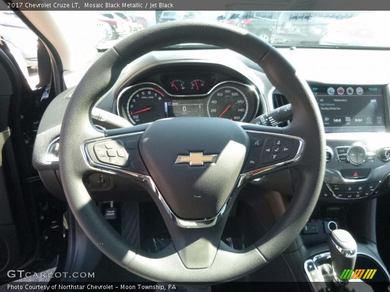 Mosaic Black Metallic / Jet Black 2017 Chevrolet Cruze LT