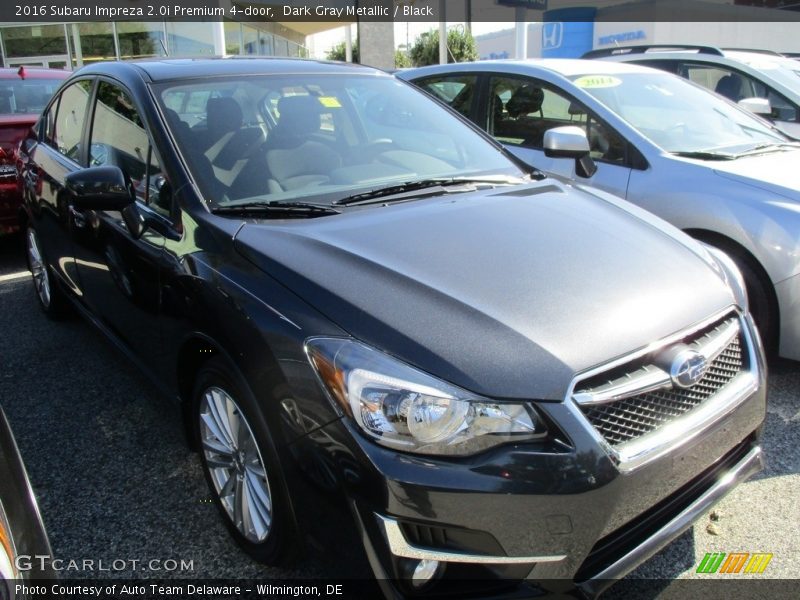 Dark Gray Metallic / Black 2016 Subaru Impreza 2.0i Premium 4-door