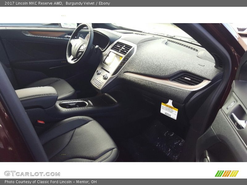 Burgundy Velvet / Ebony 2017 Lincoln MKC Reserve AWD