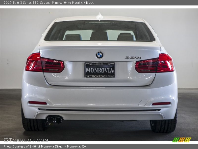 Mineral White Metallic / Black 2017 BMW 3 Series 330i Sedan