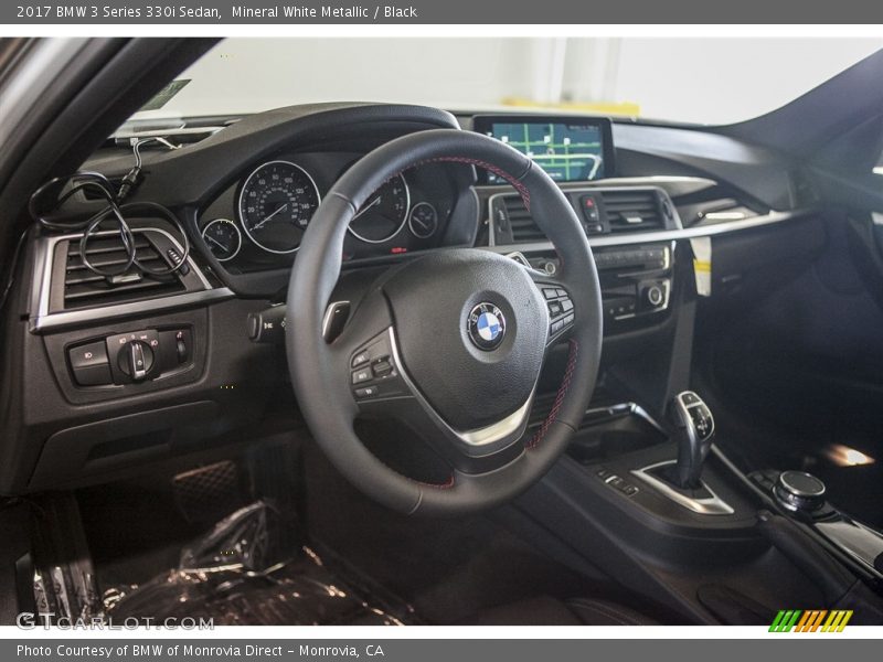Mineral White Metallic / Black 2017 BMW 3 Series 330i Sedan